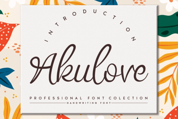 Akulove: A Script Font for Web Design