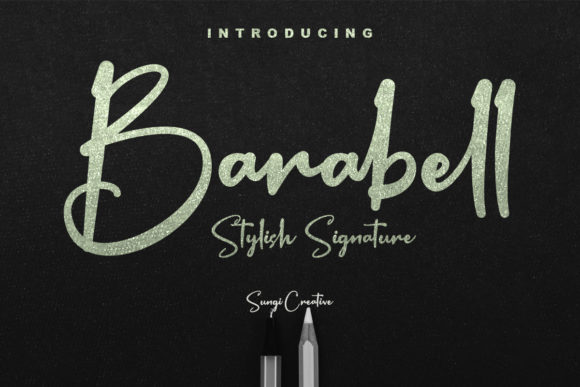 Barabell Font: Elegant Script for Editorial Design