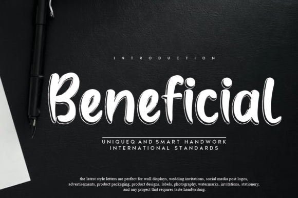 Beneficial: A Font for Clear, Creative Campaigns