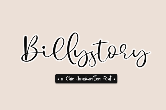 Billystory: A Stylish Script Font