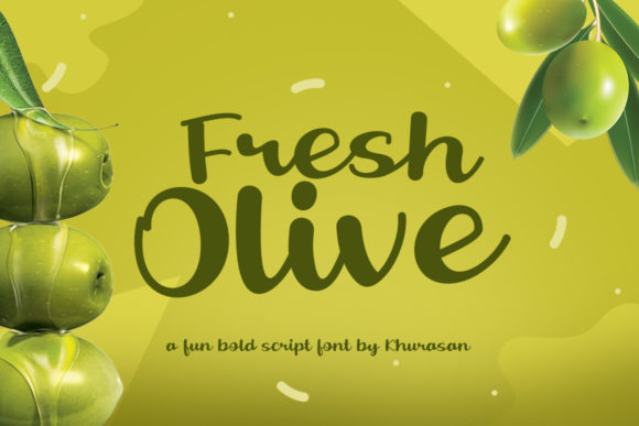 Fresh Olive: A Sweet Handwritten Font