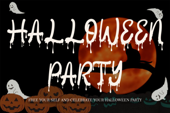 Halloween Party Font for Creative Projects