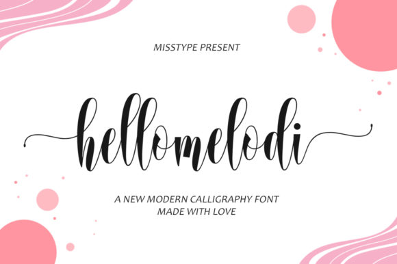 Hellomelodi Font: Elegant Script for Crafters