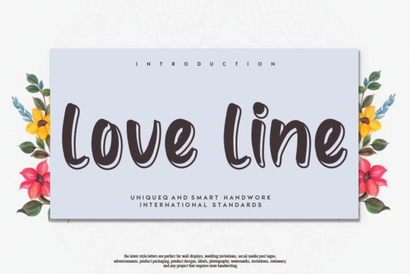 Love Line: A Sweet Typeface for Small Business