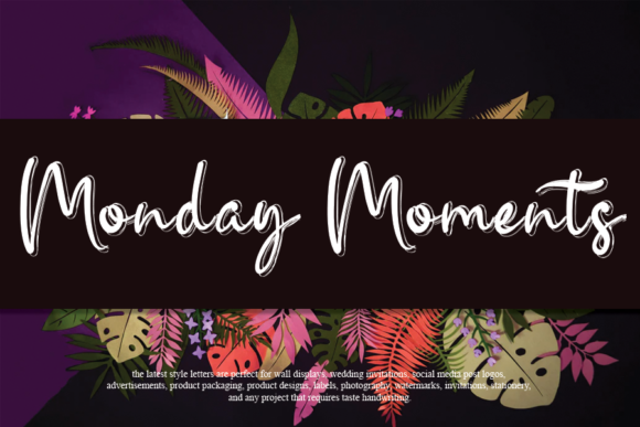 Monday Moments Font Review