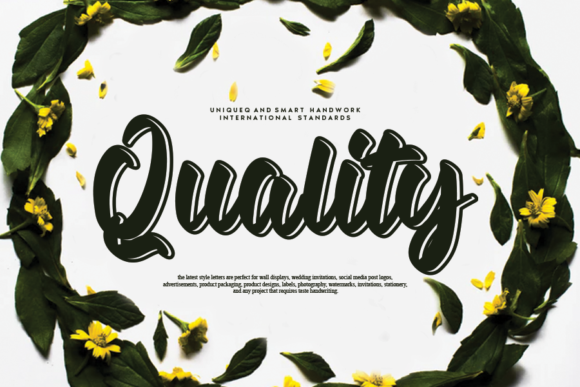 Quality: A Font That Elevates Your Brand