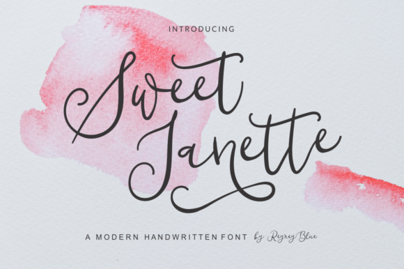Sweet Janette Font for Editorial Design