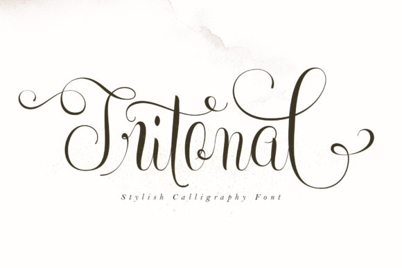 Tritonal: A Script Font for Elegant Design