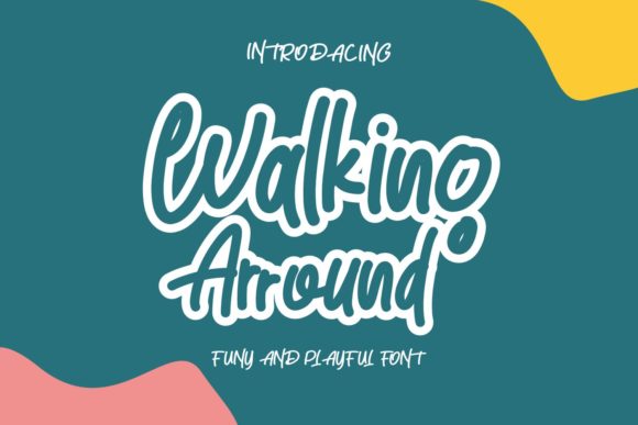Walking Around Font for Editorial Design