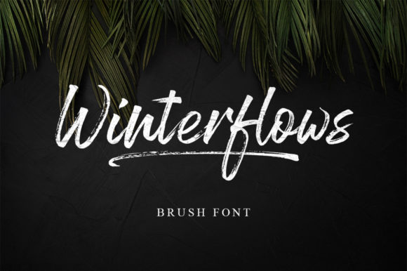 Winterflows: A Flowing Font for Elegant Design