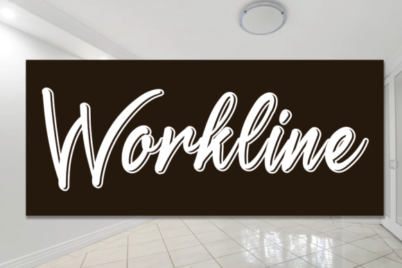 Workline: A Handwritten Font for Elegant Design